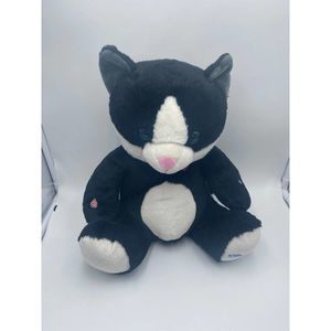 Cloud Pets joy at play Cat black, white, pink nose